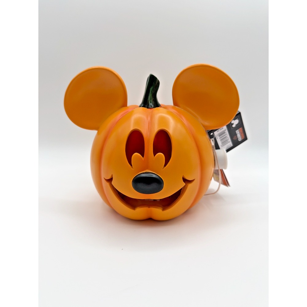 Disney‎ Mickey LED Color Changing Light Up Resin Pumpkin Kohls Halloween 2025